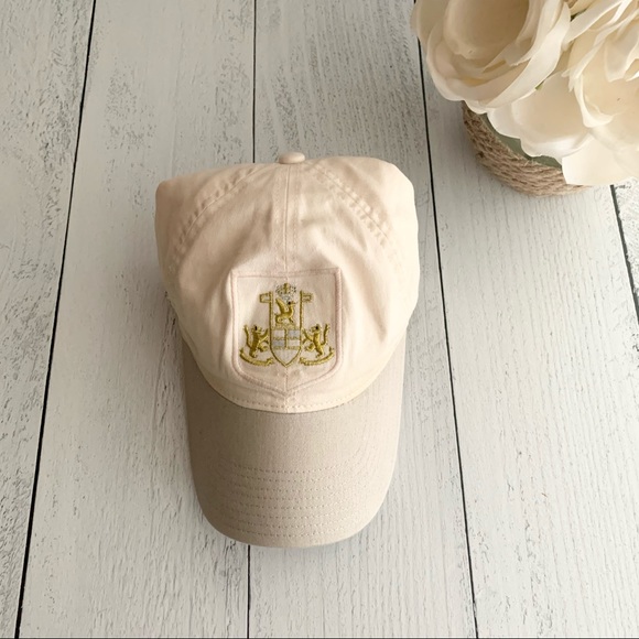 J. Crew Accessories - J.Crew Blush Pink Baseball Cap with Gold Crest